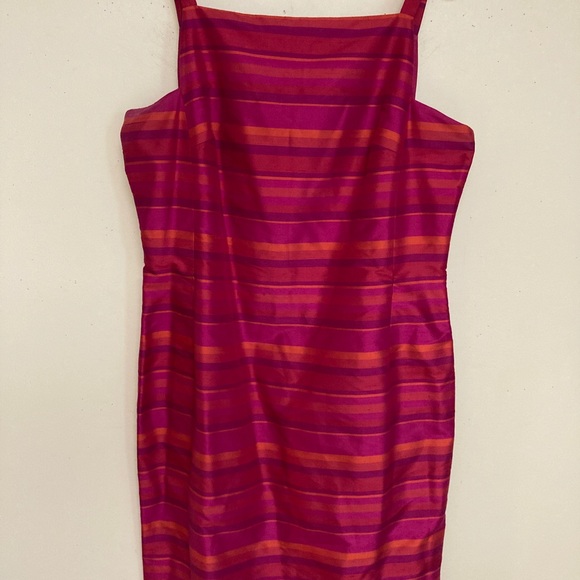 YVES COSSETTE DEPECHE MODE 100% SILK DRESS Size 16 - Picture 2 of 8